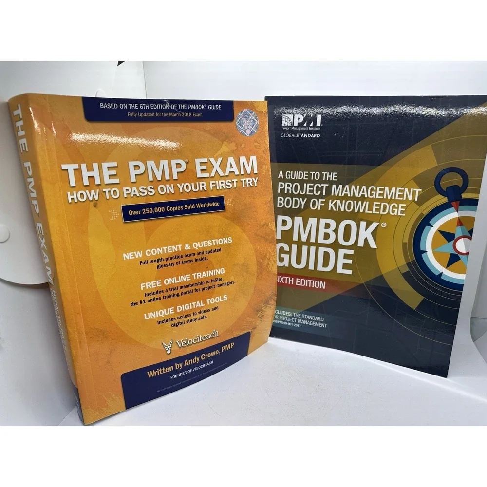 PMP Exam Prep + PMBOK Guide 6th Ed Andy Crowe PMI Study Set